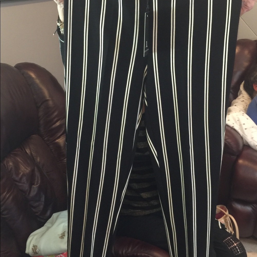Black and white pants